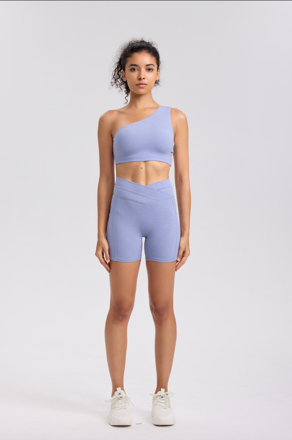 Cloud Single Sports Bra in Lavender Blue - Inner Glö Apparel