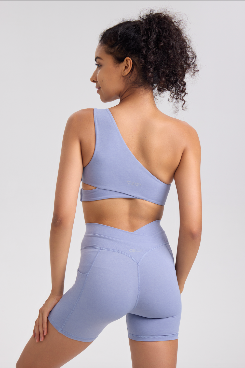 Cloud Single Sports Bra in Lavender Blue - Inner Glö Apparel