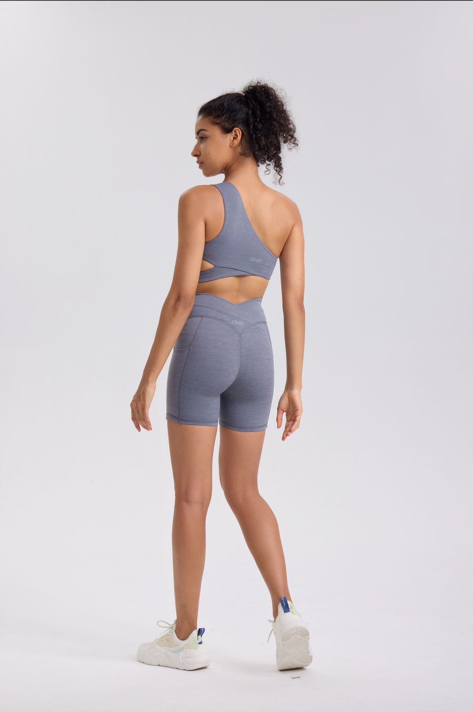 Cloud Single Sports Bra in Space Grey - Inner Glö Apparel