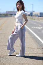 Square Neck Cropped Tee in White