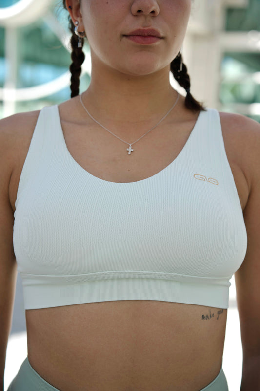 Glö clip on sports bra - light green