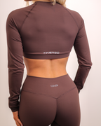 Within Cut Out Long Sleeve in Chocolate