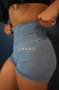 Refine Seamless Shorts in Washed Blue