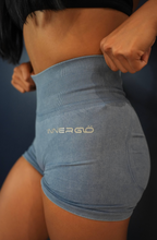 Refine Seamless Shorts in Washed Blue