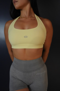 Square Neck Halter in Butter Yellow