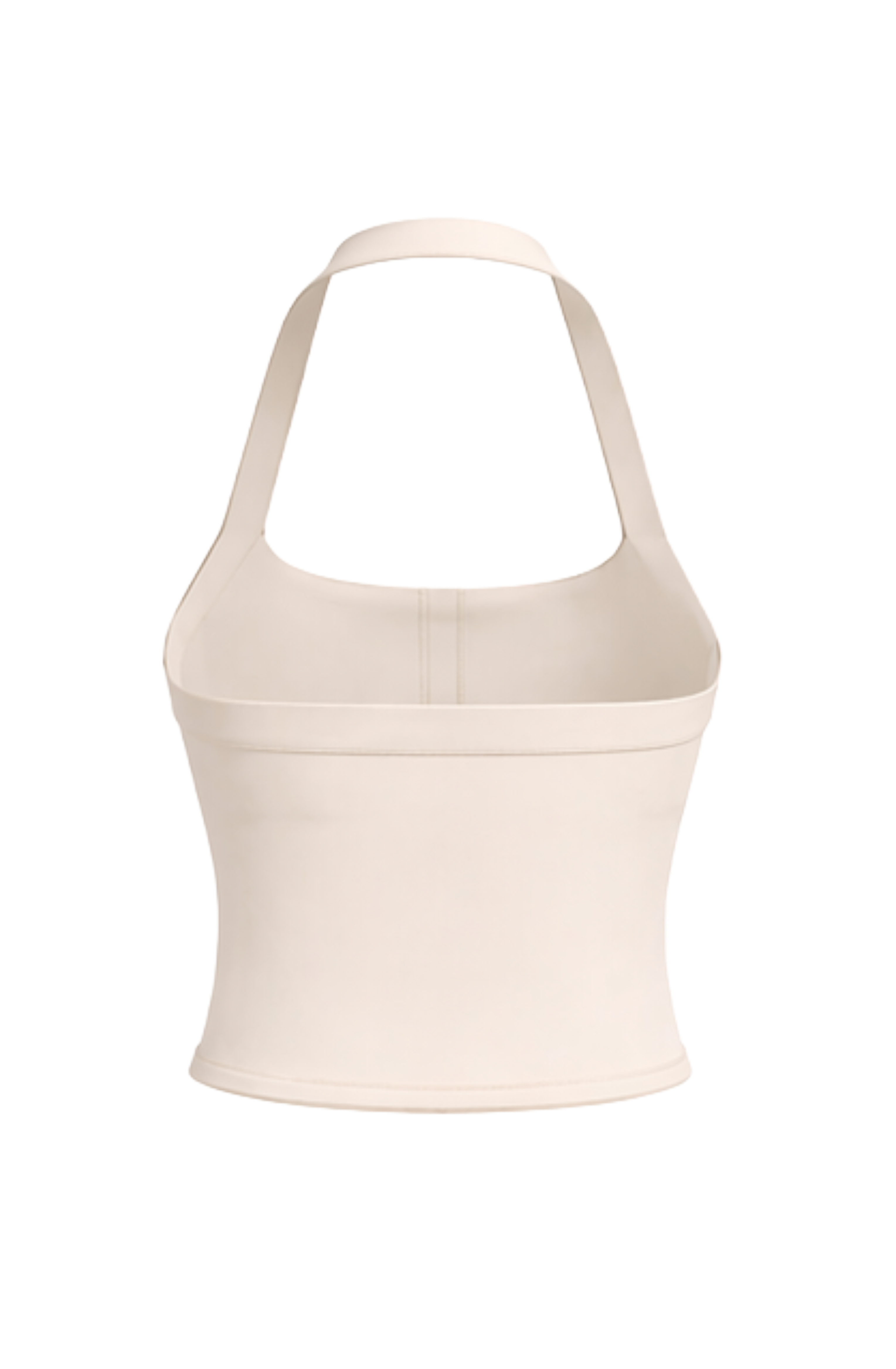 cropped halter in vanilla cream