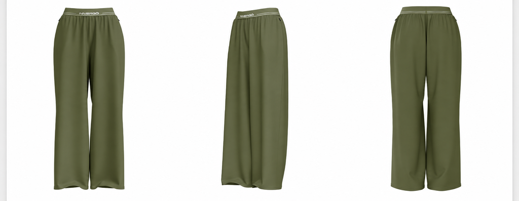 Sleek Pants in Olive Green