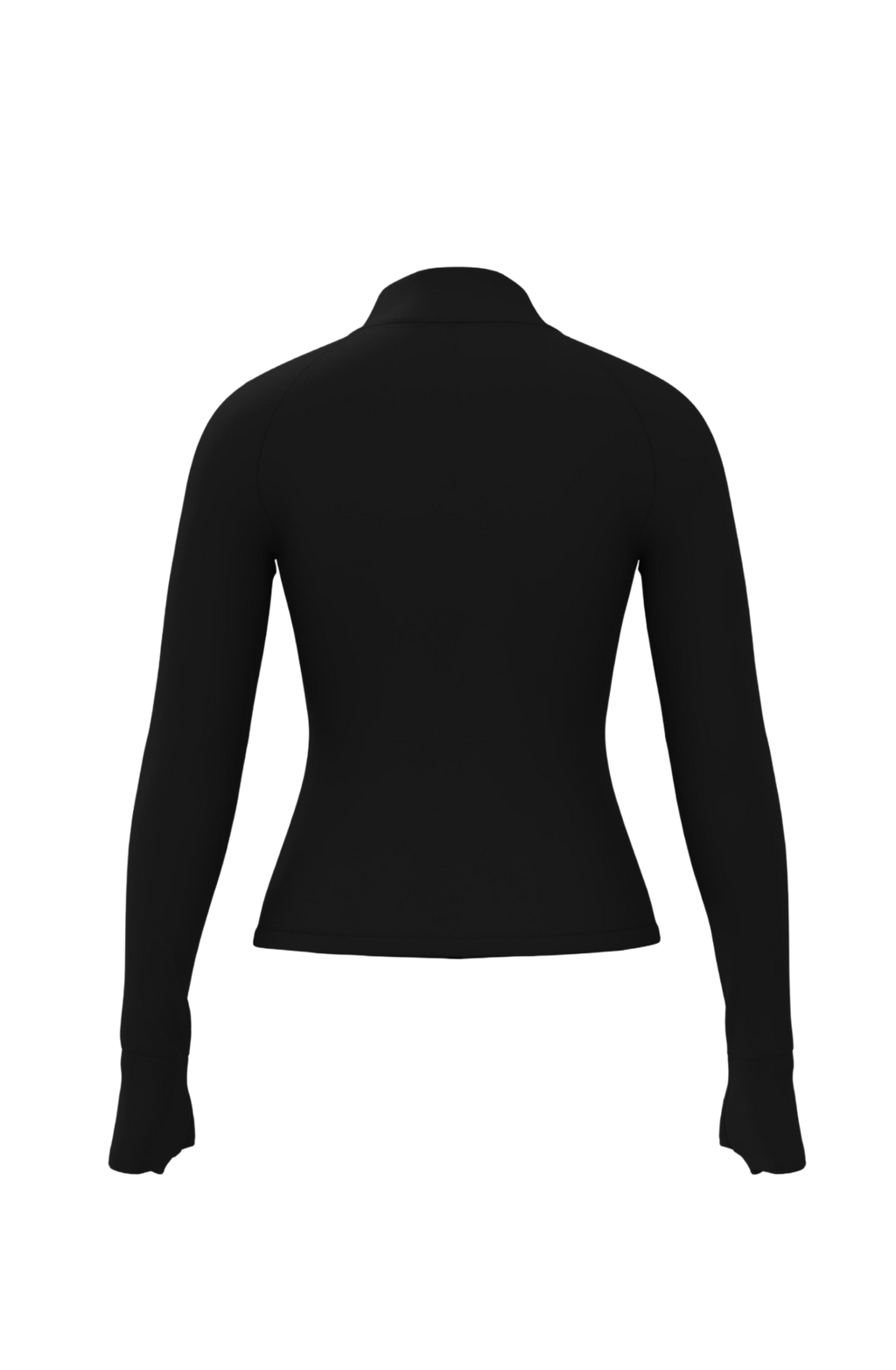 zipped jacket in black