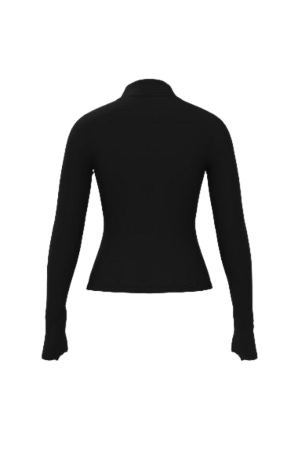 zipped jacket in black