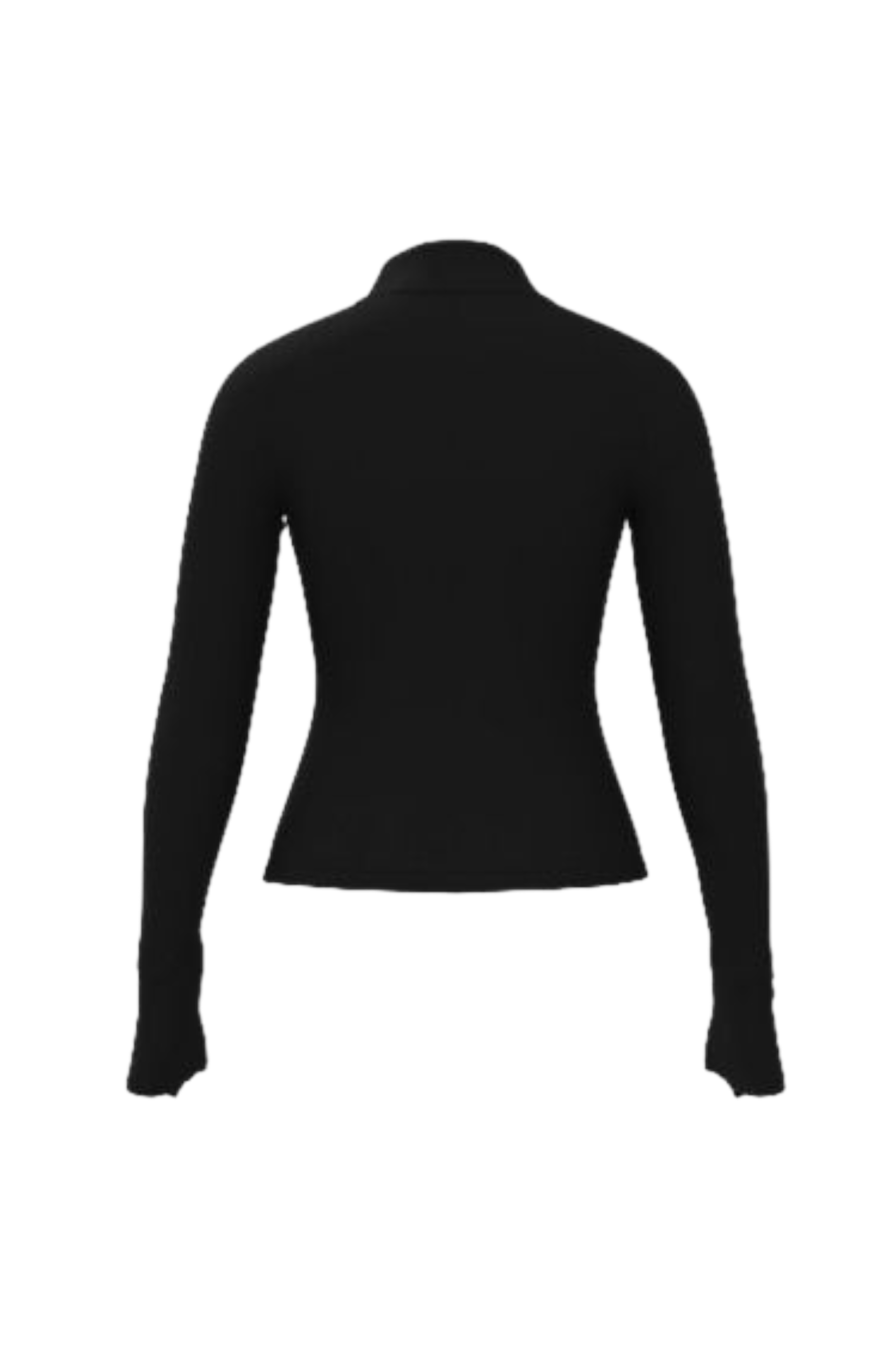 zipped jacket in black