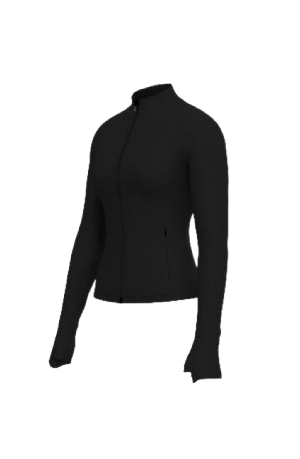 zipped jacket in black