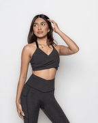 Bliss Cross 2 - way Sports Bra in Black - Inner Glö Apparel