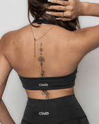 Bliss Cross 2 - way Sports Bra in Black - Inner Glö Apparel