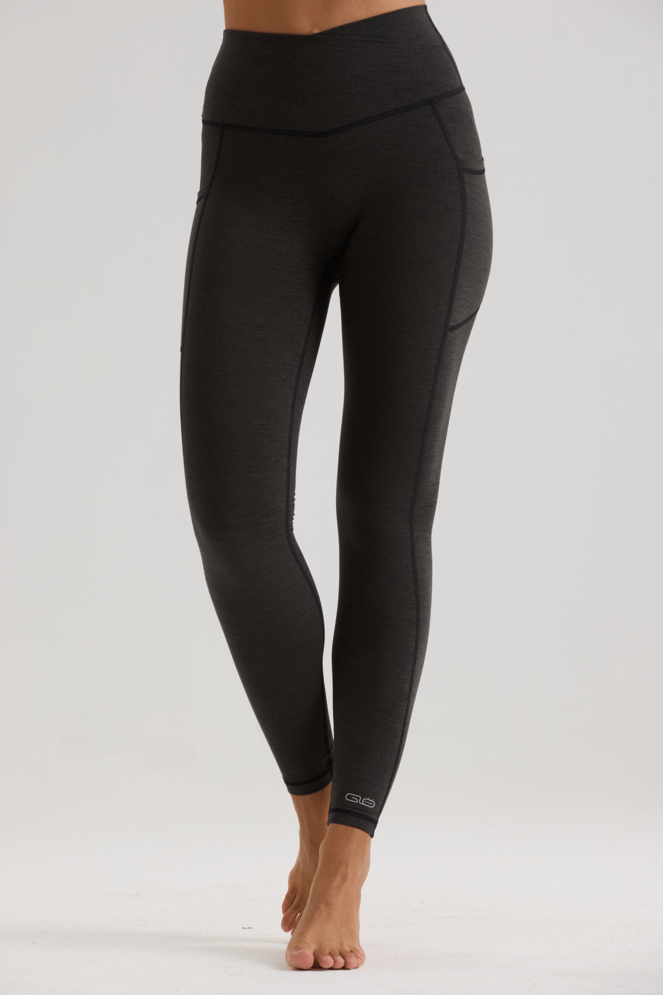 Bliss Cross Contour Legging in Black - Inner Glö Apparel