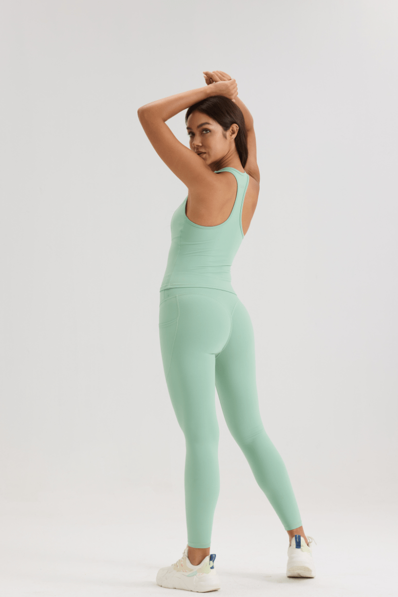 Bliss Cross Contour Legging in Iced Matcha - Inner Glö Apparel