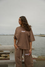 Barrel Pants in Ash Brown