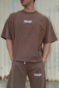 Boxy Shirt in Ash Brown