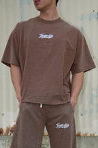 Boxy Shirt in Ash Brown