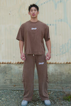 Barrel Pants in Ash Brown