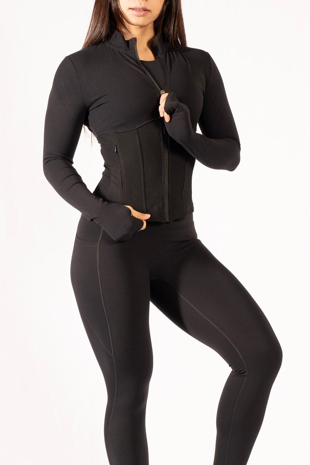 Butter Corset Jacket in Black - Inner Glö Apparel