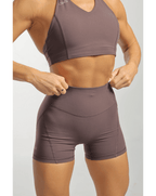 Butter V Shorts in Coffee - Inner Glö Apparel