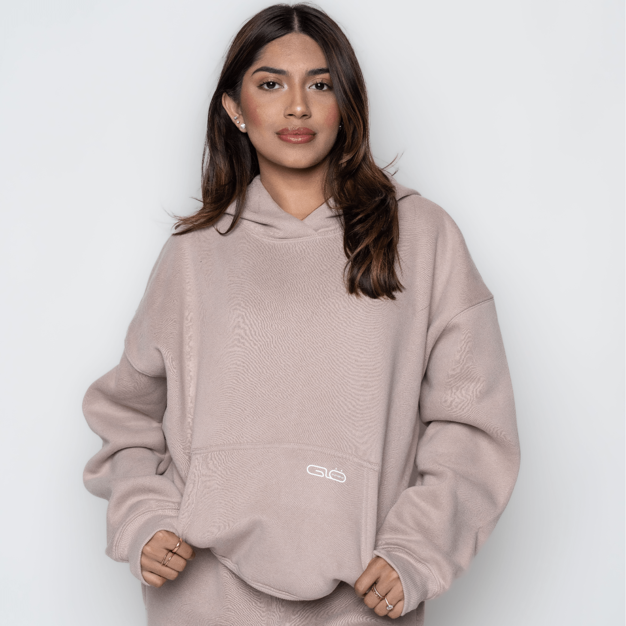Chillout Ease Hoodie in Dusty Pink - Inner Glö Apparel