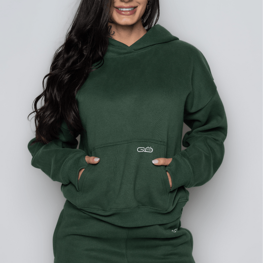 Chillout Ease Hoodie in Forest Green - Inner Glö Apparel