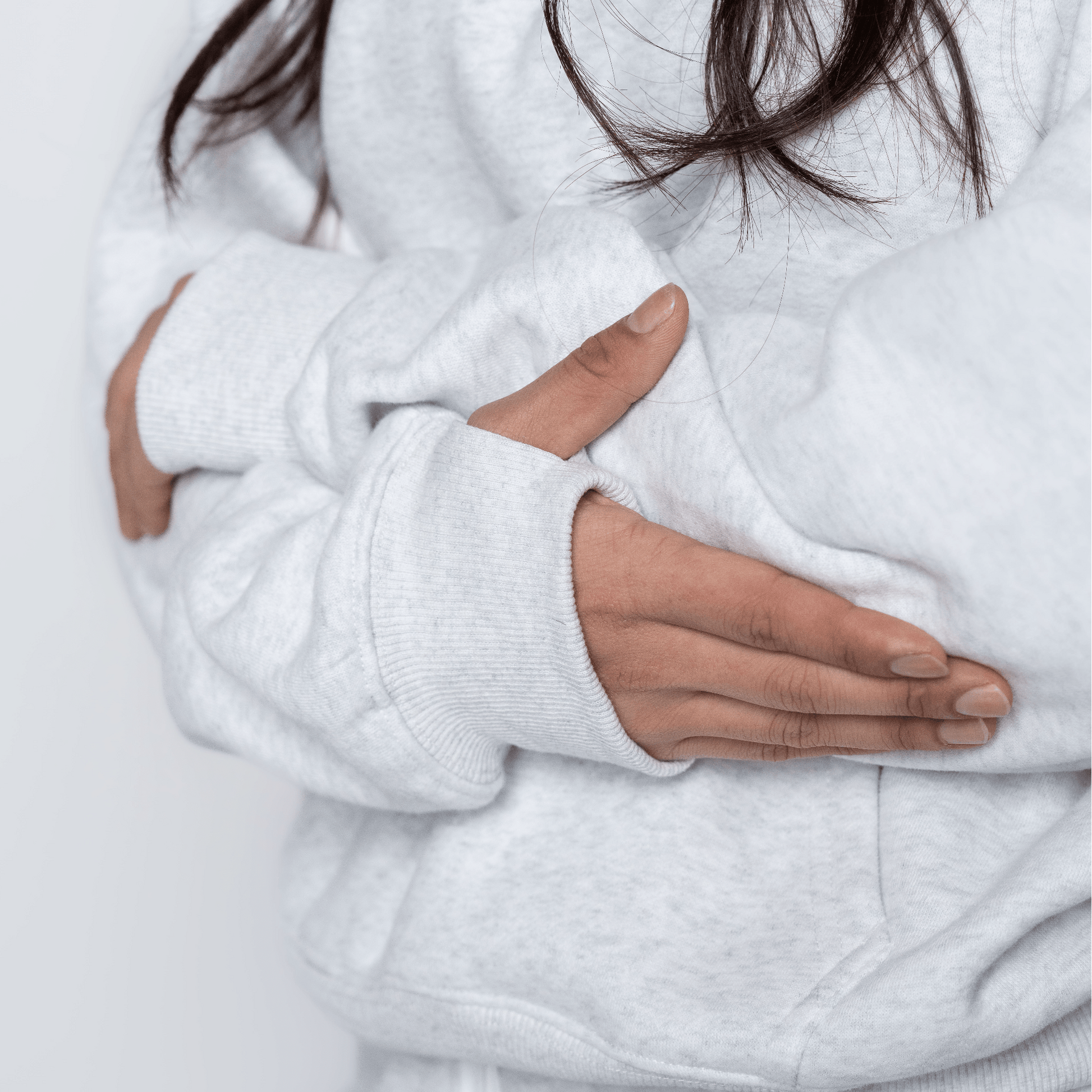 Chillout Ease Hoodie in Light Grey - Inner Glö Apparel