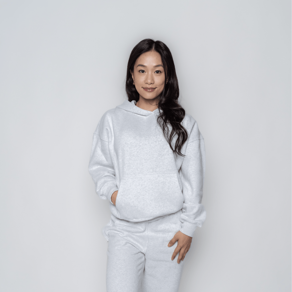 Chillout Ease Hoodie in Light Grey - Inner Glö Apparel