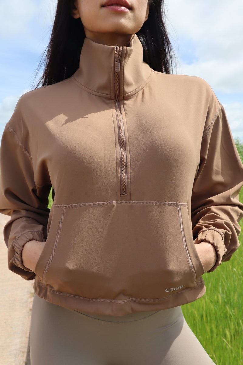 Cocoa Cove Half-Zip Pullover - Inner Glö Apparel