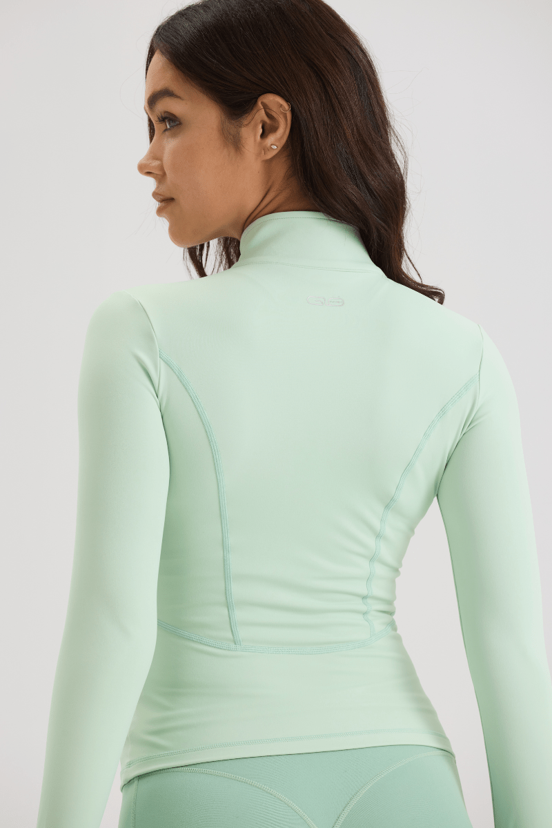 Contour Full - Zip Jacket in Iced Matcha - Inner Glö Apparel
