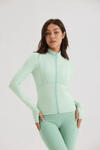 Contour Full - Zip Jacket in Iced Matcha - Inner Glö Apparel