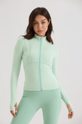 Contour Full - Zip Jacket in Iced Matcha - Inner Glö Apparel