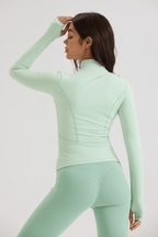 Contour Full - Zip Jacket in Iced Matcha - Inner Glö Apparel