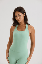 Contour Race Tank in Iced Matcha - Inner Glö Apparel