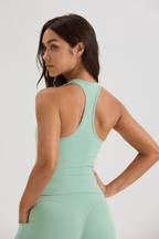 Contour Race Tank in Iced Matcha - Inner Glö Apparel