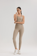 Contour Race Tank in Soft Sand - Inner Glö Apparel