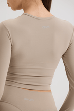 Cut Out Long Sleeve in Soft Sand - Inner Glö Apparel