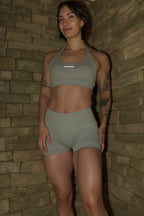 V-Back Shorts in Earl Grey