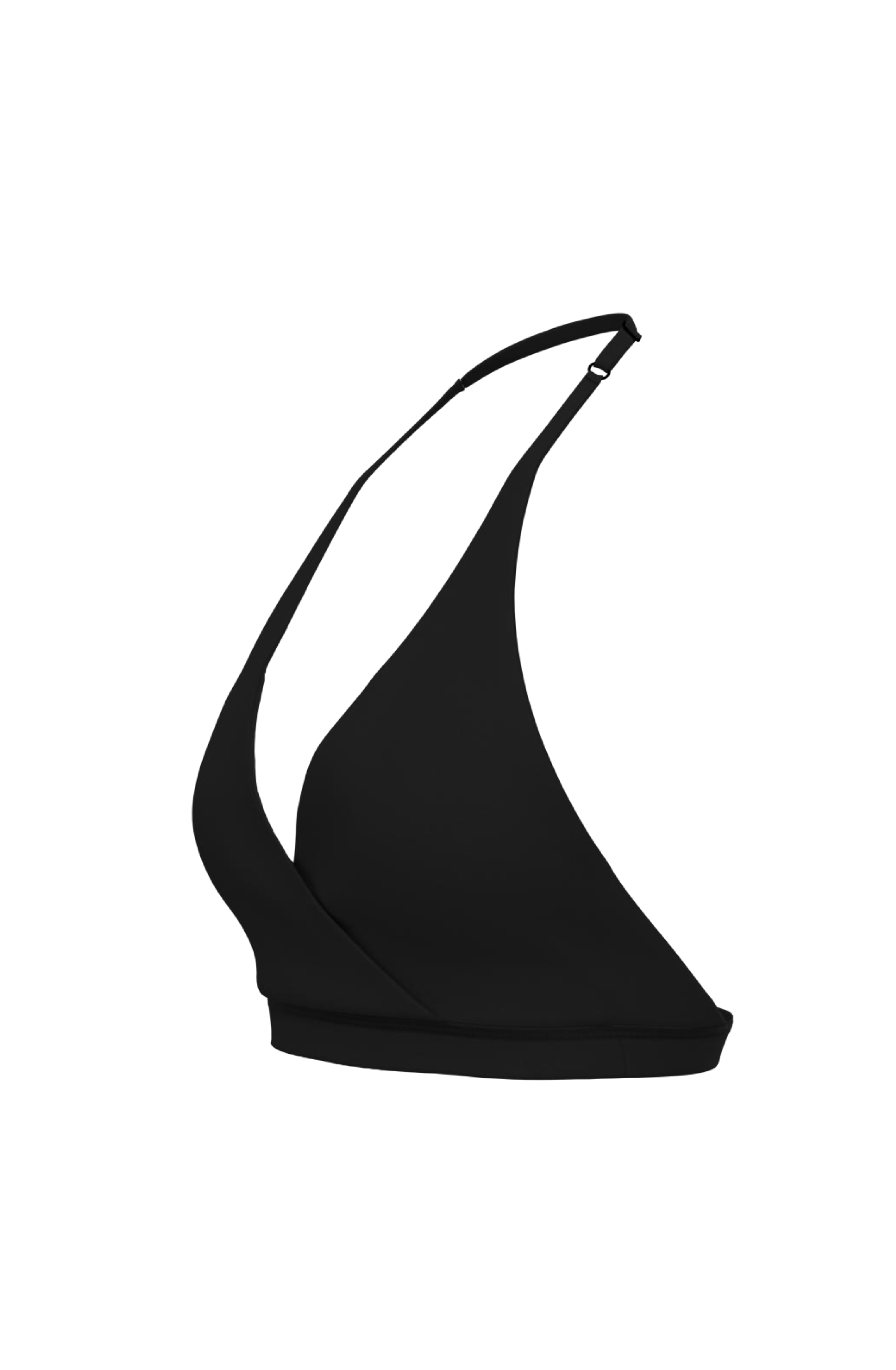 Ease Halter Bra in Black Truffle