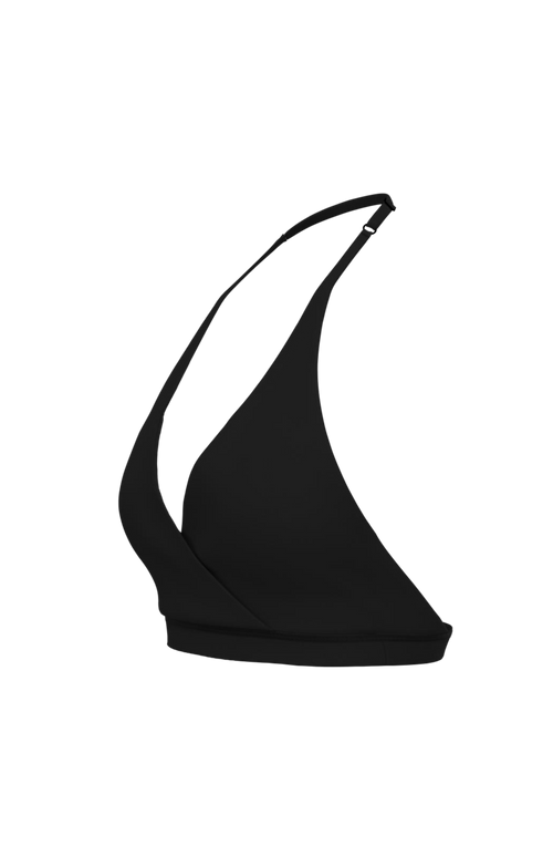 Ease Halter Bra in Black Truffle