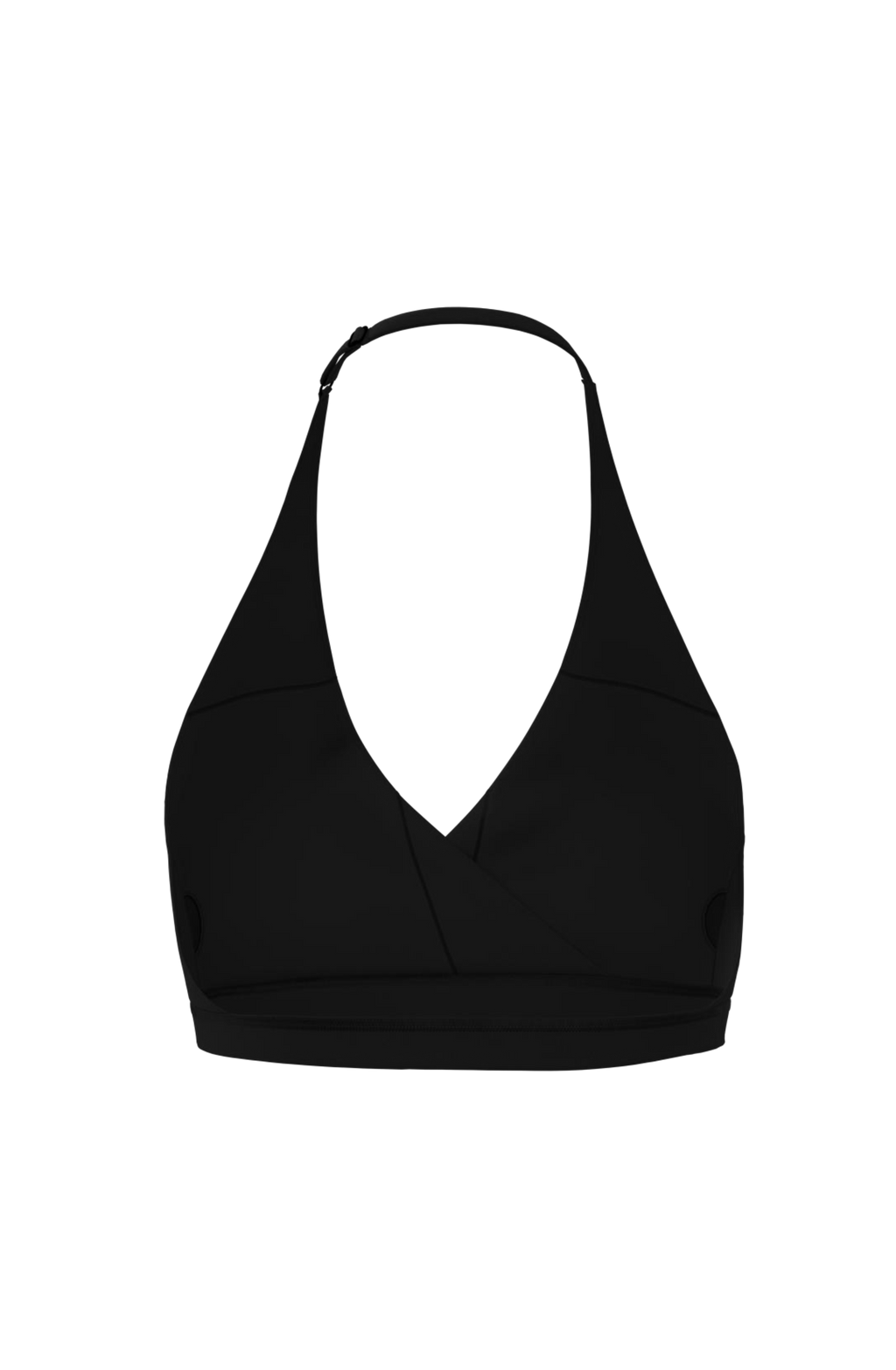 Ease Halter Bra in Black Truffle