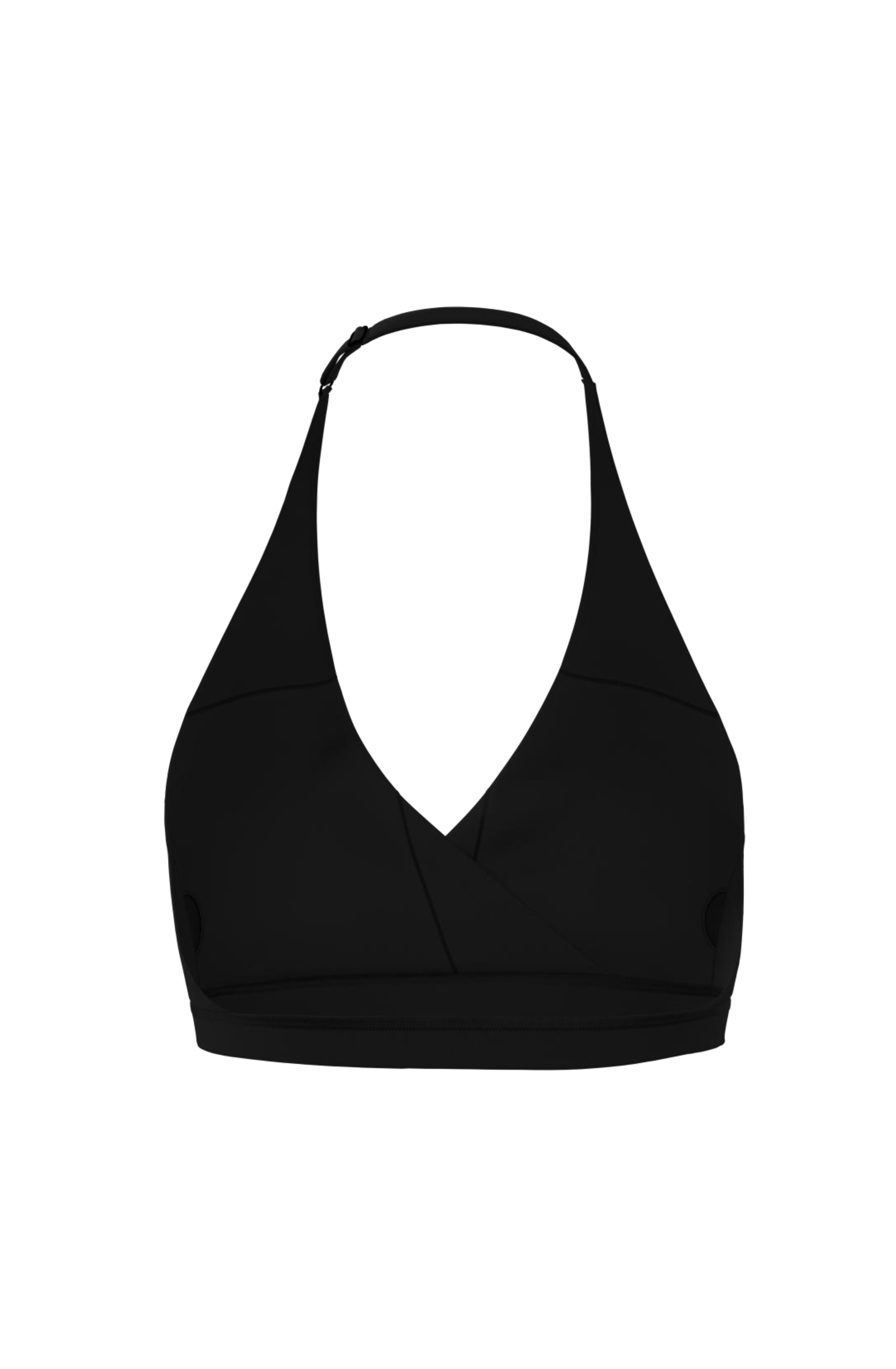 Ease Halter Bra in Black Truffle