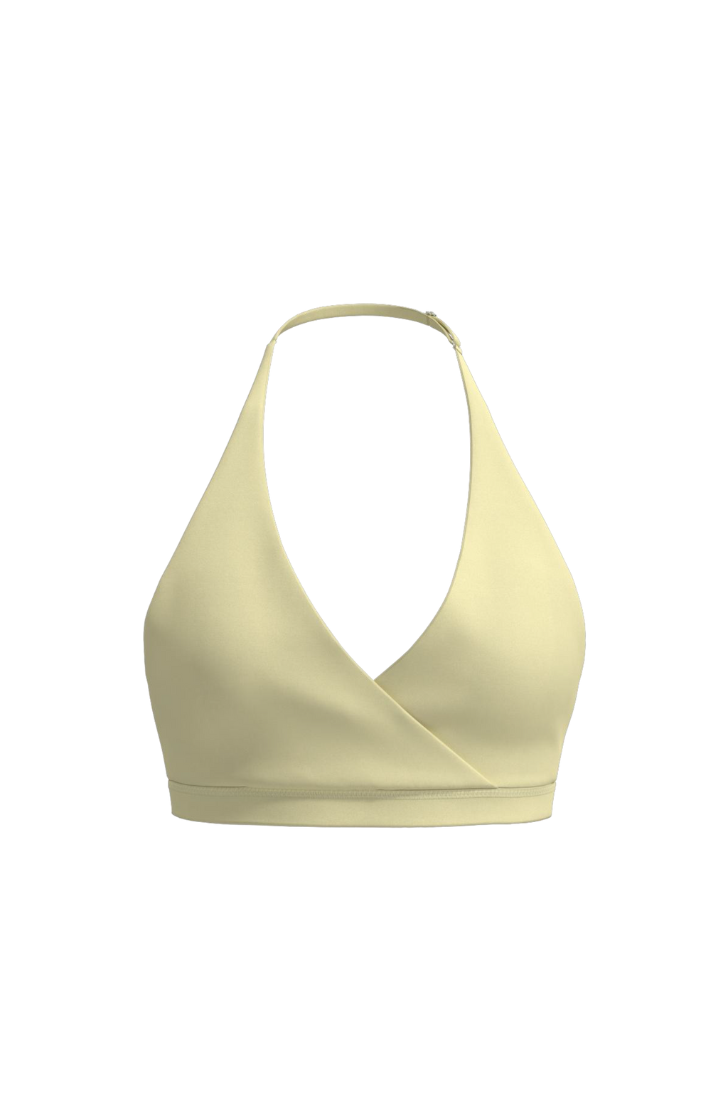 Ease Halter Bra in Lemon Butter