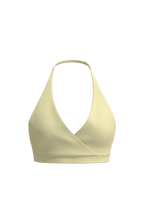 Ease Halter Bra in Lemon Butter