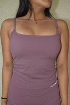 Off Duty Tank in Rose Cocoa