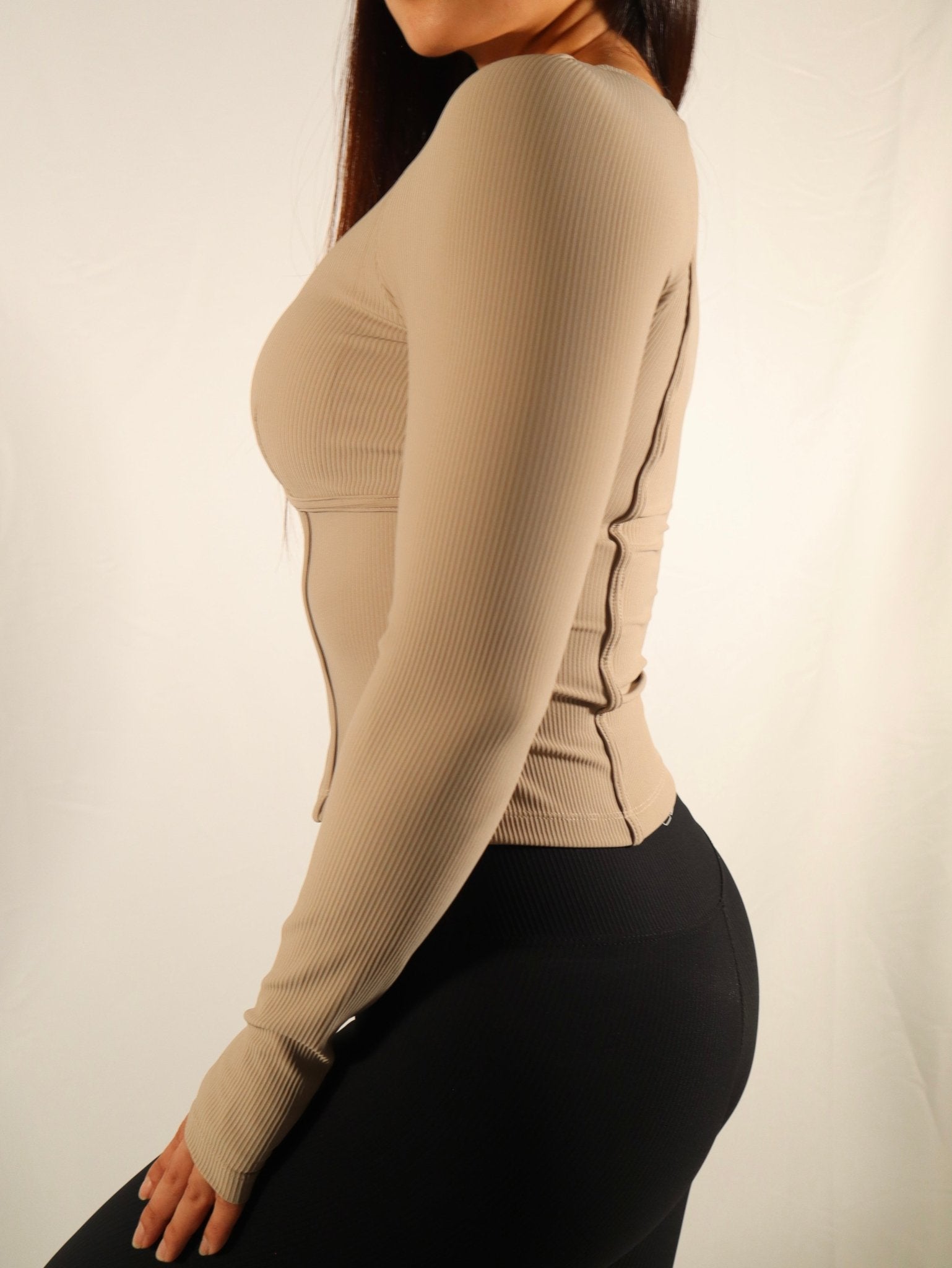 Full - zip Jacket in Chai - Inner Glö Apparel