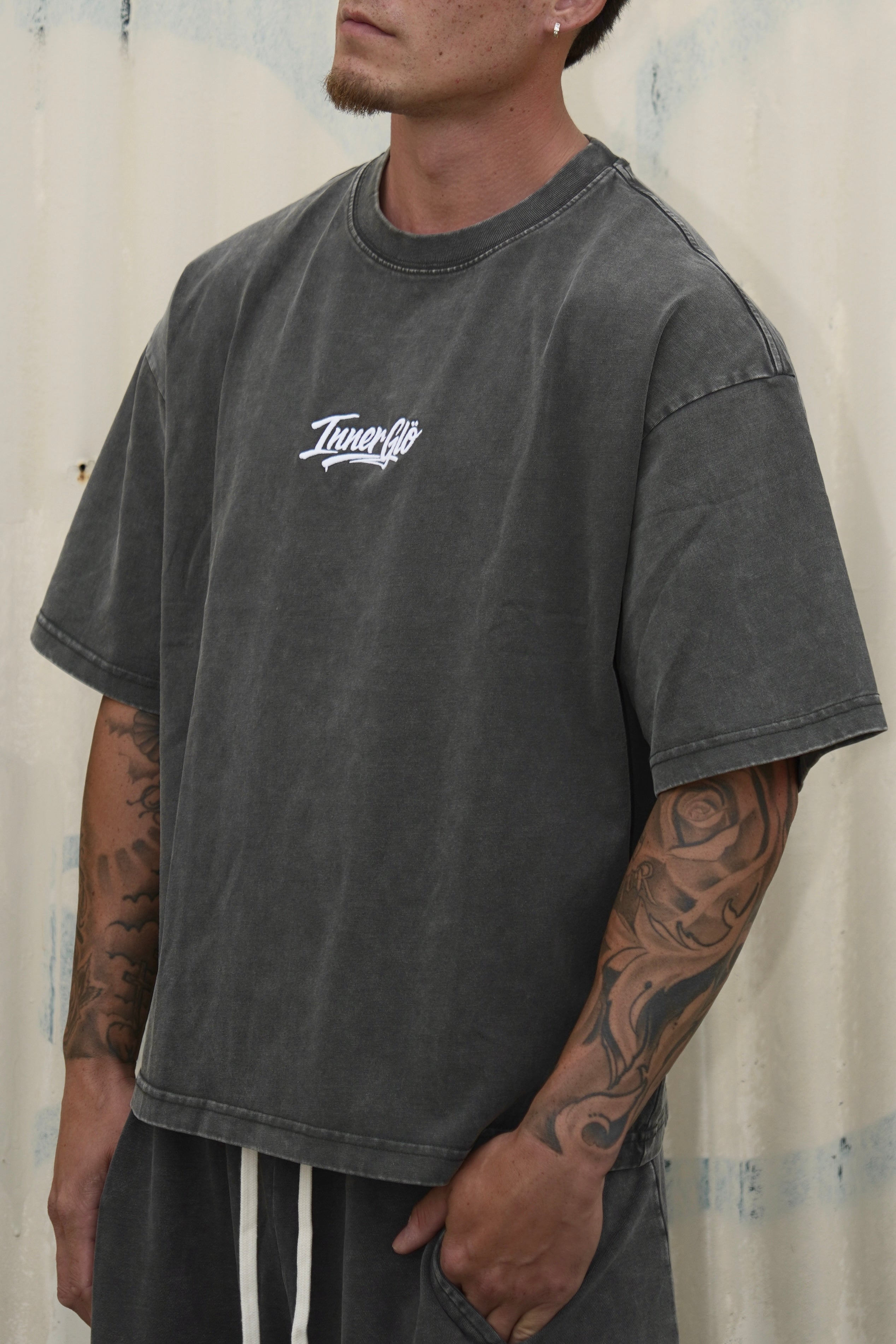 Boxy Shirt in Dark Grey