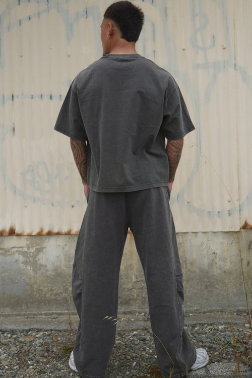 Barrel Pants in Dark Grey