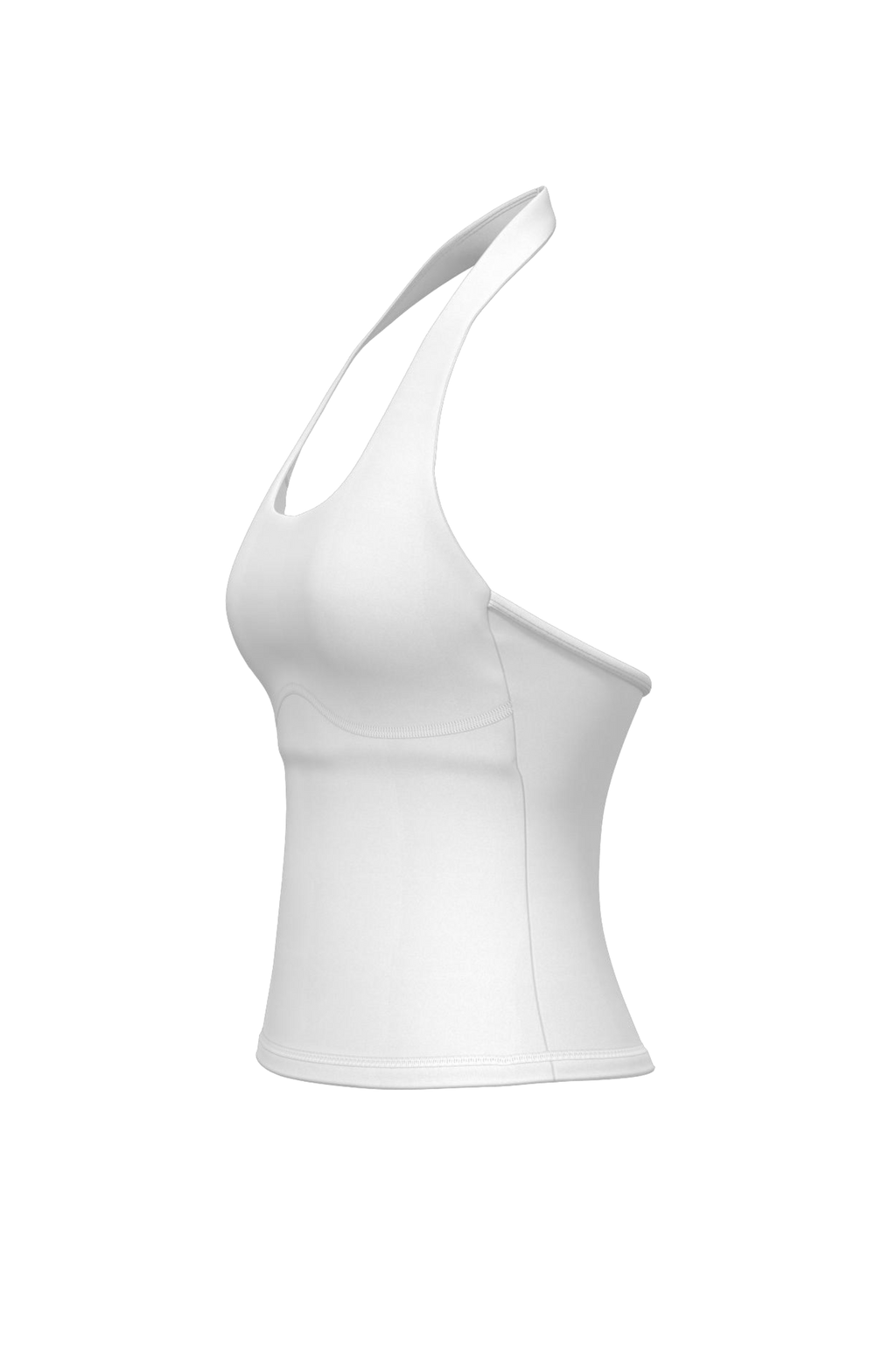 Halter Tank in Blanc